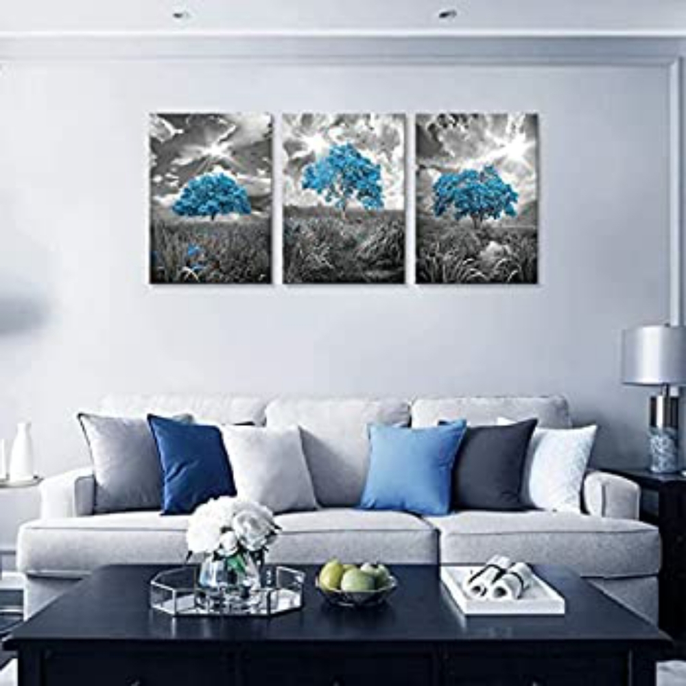 New Canvas Wall Art ready to hang each piece 12"x16"x3